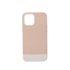 Чохол для iPhone 12 Pro Max Bichromatic grey-beige / white