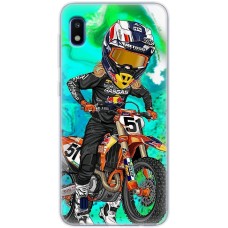 Чохол для Samsung Galaxy A10 (A105) MixCase асорті мультяшний мотогонщик
