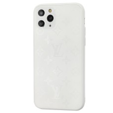 Чохол для iPhone 11 Pro glass LV білий