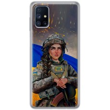 Чохол для Samsung Galaxy M51 (M515) MixCase патріотичні дівчина воїн