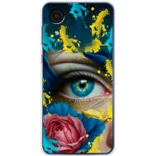 Чохол для Samsung Galaxy A03 Core (A032) MixCase патріотичні Синє жіноче око