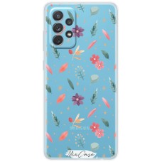 Чохол для Samsung Galaxy A72 Mixcase квіти фіолетові та рожеві квіти у гілках