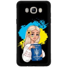 Чохол для Samsung Galaxy J5 2016 (J510) MixCase патріотичні паспорт українки
