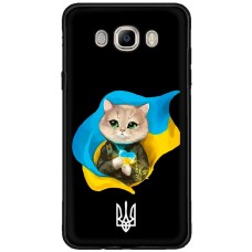 Чохол для Samsung Galaxy J5 2016 (J510) MixCase патріотичні котик зелені очі