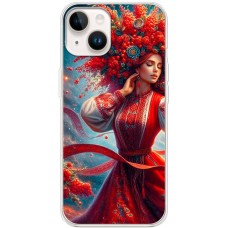 Чохол для iPhone 15 MixCase патріотичні жінка в червоному