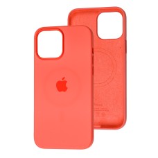 Чохол для iPhone 13 Pro MagSafe Silicone Splash screen pink pomelo