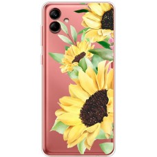 Чохол для Samsung Galaxy A04 (A045) Mixcase квіти великі соняшники