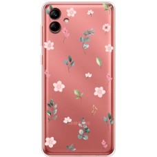 Чохол для Samsung Galaxy A04 (A045) Mixcase квіти патерн квіти гілки евкаліпт