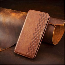 Чохол книжка для Xiaomi Redmi 10 Getman Cubic коричневий