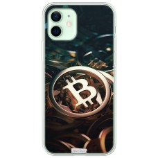 Чохол для iPhone 12 MixCase гроші биткоин темний