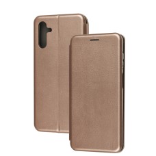 Чохол книжка Premium для Samsung Galaxy A04S / A13 5G рожево-золотистий