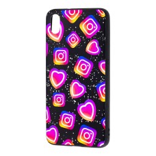 Чохол для Xiaomi Redmi 7A glass new "Instagram"