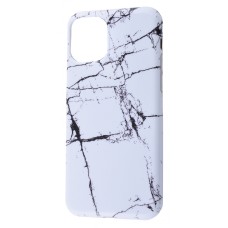 Чохол для iPhone 11 Pro Design Mramor Glossy білий