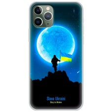 Чохол для iPhone 11 Pro Max MixCase патріотичні воїни на тлі місяця