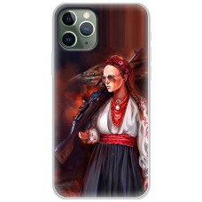 Чохол для iPhone 11 Pro Max MixCase патріотичні українка з автоматом