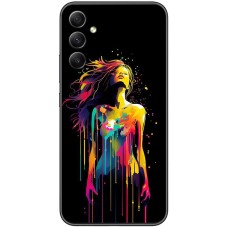 Чохол для Samsung Galaxy A54 (A546) MixCase асорті фарбована дівчина