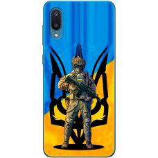 Чохол для Samsung Galaxy A02 (A022) MixCase патріотичні український воин