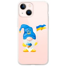 Чохол для iPhone 13 mini MixCase патріотичні гномік з Україною