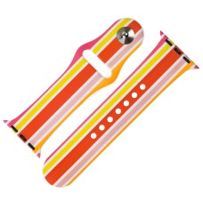Ремінець Sport Band для Apple Watch 38mm / 40mm pink / yellow lines