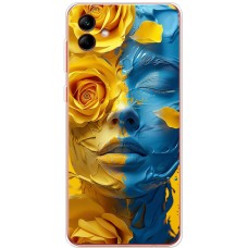 Чохол для Samsung Galaxy A04 (A045) MixCase патріотичні розмальована фарбами