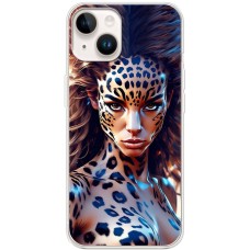 Чохол з аніме для iPhone 15 Mixcase дівчина леопард