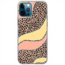 Чохол для iPhone 13 Pro MixCase Леопард жовто-рожевий