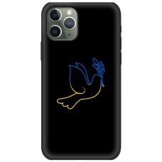 Чохол для iPhone 11 Pro Max MixCase патріотичні блакитно-жовтий голуб