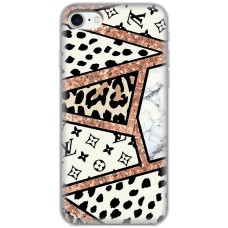 Чохол для iPhone 7 / 8 / SE MixCase Леопард Louis Vuitton мозаїка