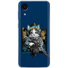 Чохол для Samsung Galaxy A03 Core (A032) MixCase патріотичні військовий кіт захисник