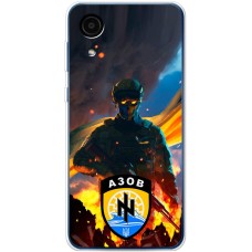 Чохол для Samsung Galaxy A03 Core (A032) MixCase патріотичні військовий кіборг Азова