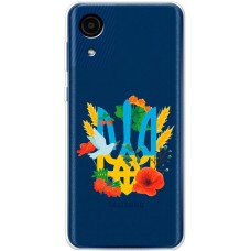 Чохол для Samsung Galaxy A03 Core (A032) MixCase патріотичні військовий герб у кольор