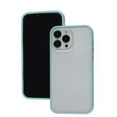 Чохол для iPhone 14 Pro Max LikGus Maxshield бірюзовий