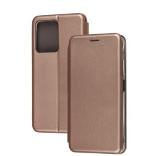 Чохол книжка Premium для Xiaomi Redmi Note 12 Pro рожево-золотистий