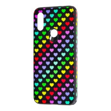 Чохол для Xiaomi Redmi 7 glass print "серця"