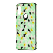 Чохол для Xiaomi Redmi 7 glass print "трикутники"