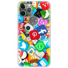 Чохол для iPhone 11 Pro MixCase логотип лого соц.мережі