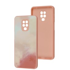 Чохол для Xiaomi Redmi Note 9s / Note 9 Pro Marble Clouds pink sand
