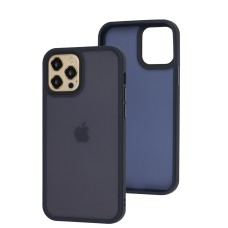 Чохол для iPhone 12 / 12 Pro WAVE Matte Colorful dark blue
