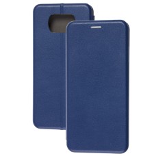 Чохол книжка Premium для Xiaomi Poco X3 / X3 Pro темно-синій