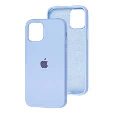 Чохол для iP 12 / 12 Pro Square Full silicone lilac cream