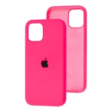 Чохол для iPhone 12/12 Pro Square Full silicone barbie pink