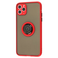 Чохол для iPhone 11 Pro Max LikGus Edging Ring червоний
