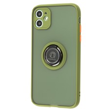 Чохол для iPhone 11 LikGus Edging Ring хакі