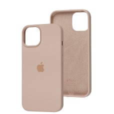 Чохол для iPhone 13 / 14 Square Full silicone рожевий / pink sand