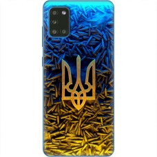 Чохол для Samsung Galaxy A31 (A315) MixCase патріотичні Тризум серед куль