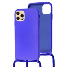 Чохол для iPhone 12 Pro Max Wave Lanyard with logo ultramarine