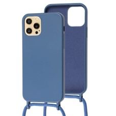 Чохол для iPhone 12 Pro Max Wave Lanyard with logo blue cobalt