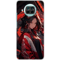 Чохол з аніме для Xiaomi Mi 10T Lite Mixcase дівчина в червоному