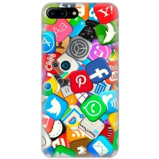 Чохол для iPhone 7 Plus / 8 Plus MixCase логотип лого соц.мережі