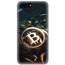 Чохол для iPhone 7 Plus / 8 Plus MixCase гроші биткоин темний
